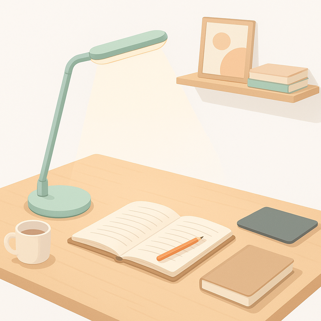 집중력 살리는 봄맞이 공부방 세팅, 어린이 LED 스탠드 추천 2종 관련 이미지
