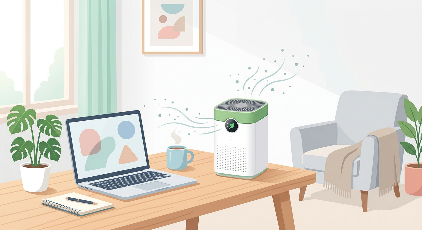 신학기 책상 위 공기부터 바꿔볼까? 소형 탁상 공기청정기 vs 서큘레이터 현실 비교 관련 이미지