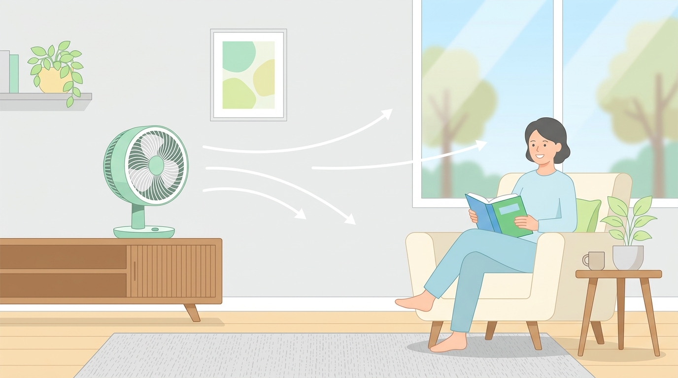 Can a Circulator Help Instead of Ventilating on Heavy Dust Days? A Spring Comfort Comparison of Window-Closed Air Circulator vs. Tower Fan 관련 이미지