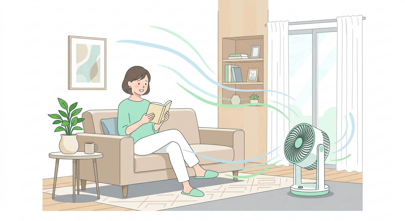 黄砂がひどい日は換気の代わりになる? 窓を閉めて使うサーキュレーター vs タワーファン 春の体感比較 관련 이미지