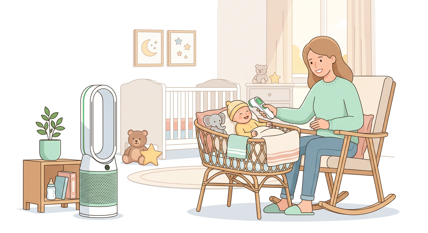 환절기 아이 열 날 때 뭐가 덜 번거로울까? 비접촉 이마 체온계 vs 귀 체온계 현실 비교 관련 이미지