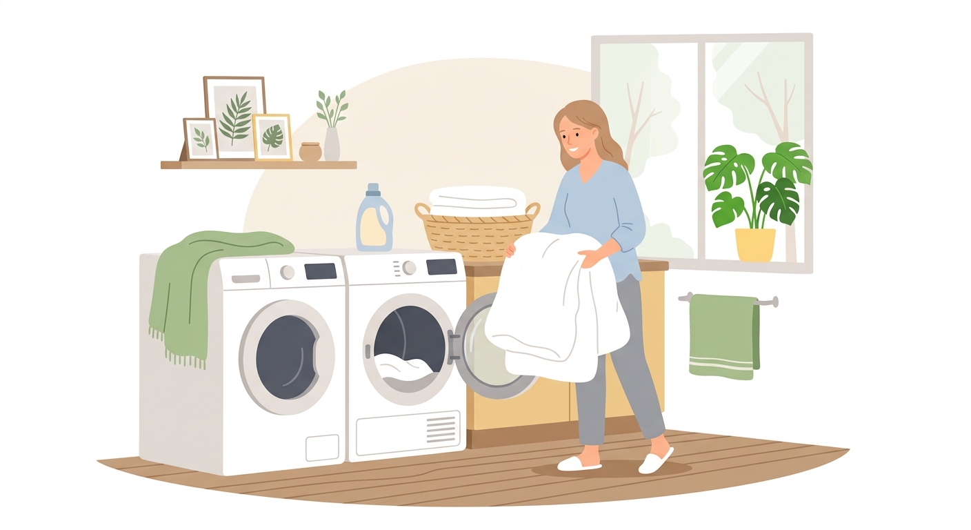 If Laundry Feels More Important During Spring Allergy Season, Here’s What to Look for in a Bedding Dryer Instead of a Clothes Dryer 관련 이미지