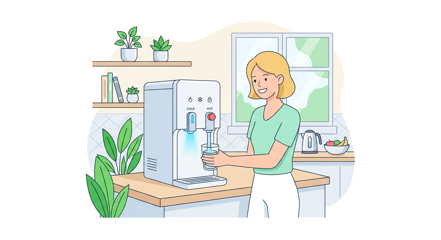This Worked Better for Getting Us to Drink More Water During Seasonal Weather Changes: Water Purifier Hot & Cold Dispenser vs Direct-Flow Mini Water Purifier 관련 이미지