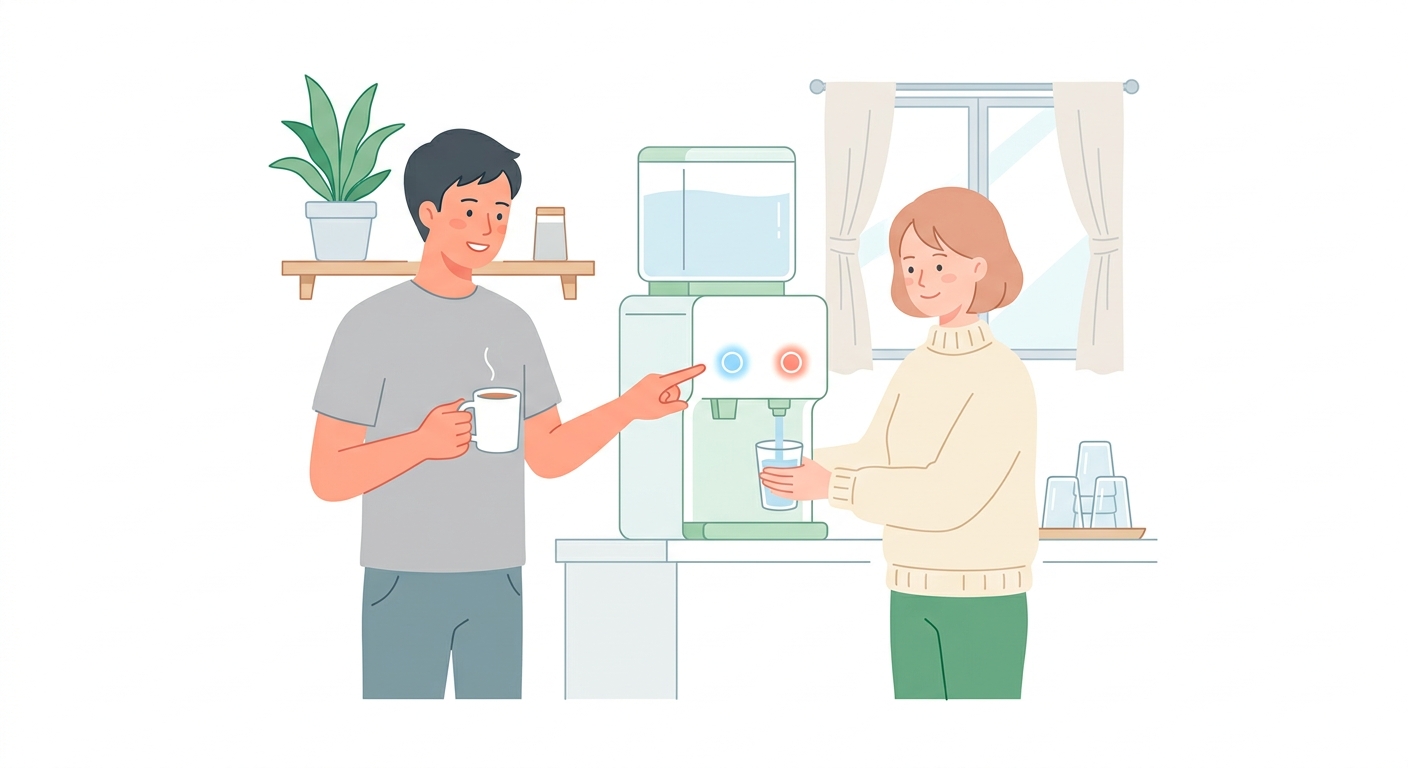 季節の変わり目に水をこまめに飲むならこっちが良かった、温冷対応ウォーターサーバー型浄水器 vs 直結型ミニ浄水器 比較 관련 이미지