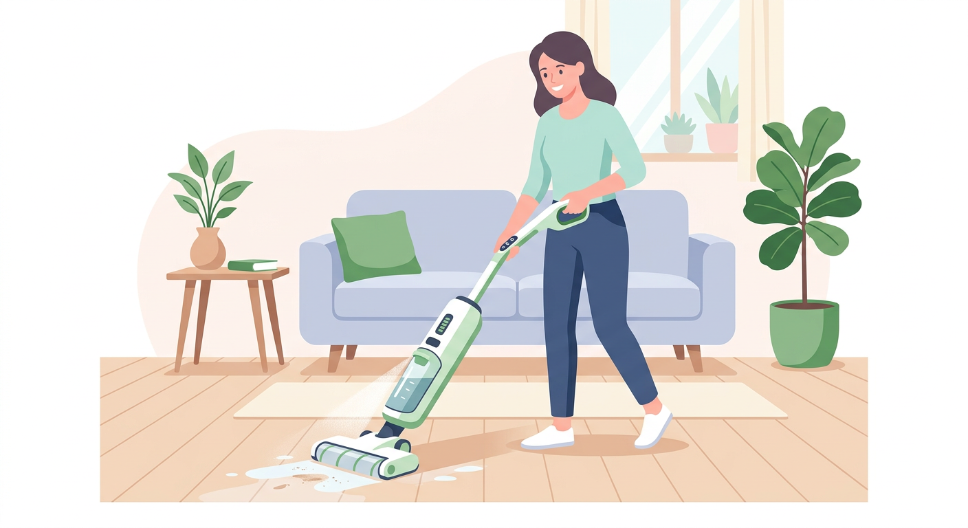 Should You Tackle Seasonal Indoor Odors and Dust at the Same Time? Cordless Wet Mop Vacuum vs. Steam Cleaner for Homes with Babies 관련 이미지